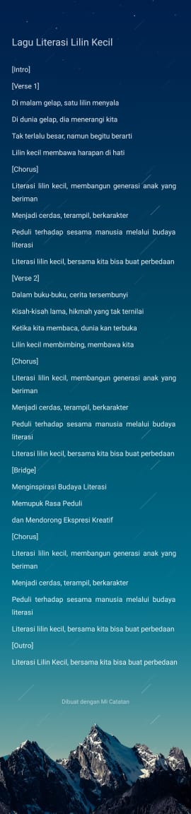 Lirik Lagu Lilin Kecil